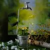 LED Solar Wasserhahn mit Blumentopf - Deko Produktbild-Vorschau 3