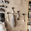 CALICOSY – wieszak ścienny z 6 haczykami z czarnego metalu, Podgląd zdjęcia produktu 8