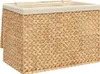 vidaXL Wäschekorb mit 3 Fächern 75x42,5x52 cm Produktbild-Vorschau 1