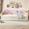 MODFU Schlafsofa Tagesbett 90x200cm mit Lattenrost und zwei Produktbild-Vorschau 3