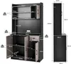 KOMFOTTEU Hochschrank Buffetschrank 180cm, Küchenschrank Produktbild-Vorschau 5