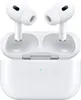 A pair of white Apple AirPods Pro 2 with their charging case. Produktbild-Vorschau