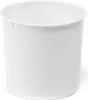 A white cylindrical pot with a slightly flared rim, presented against a white background. Podgląd zdjęcia produktu