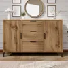 Cassettiera Flieks con 3 cassetti e 2 ante, credenza per Anteprima dell’immagine prodotto 3