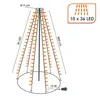 LED Weihnachtsbaum und Fahnenmast Lichterkette - 800 cm Produktbild-Vorschau 4