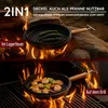 GUSSKÖNIG Dutch Oven Set [4.5L] mit Füßen - Eingebrannter Produktbild-Vorschau 6