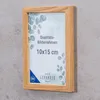 Bilderrahmen Echtholz  EU 10x15 Natur mit Glasscheibe Produktbild-Vorschau 2