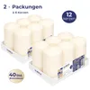 Candele Horeca Candele a colonna avorio Ø 6x12 cm - Set di Anteprima dell’immagine prodotto 1