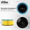vhbw Faltenfilter Ersatz für Metabo 631753000 für Nass- & Produktbild-Vorschau 4