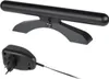 A black indoor FM antenna with a stand and a power adapter. Anteprima dell’immagine prodotto
