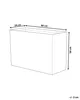 BELIANI Blumentopf Braun 34 x 80 x 56 cm Faser-Mischung Produktbild-Vorschau 8