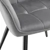 tectake® Esszimmerstuhl Marilyn gepolstert, in Samtoptik, Produktbild-Vorschau 8