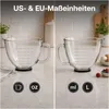 Rührschüssel aus Glas für KitchenAid 4.8L – Griff, Ausguss Produktbild-Vorschau 5