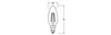 OSRAM SUPERSTAR+ CLASSIC B FIL 40 Lampada LED, E14, a forma Anteprima dell’immagine prodotto 3