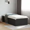 Bettgestell Schwarz 75x190 cm Holzwerkstoff Produktbild-Vorschau 3