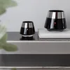 JONA - 2er Set Teelichthalter aus Glas in Schwarz/Silber - Produktbild-Vorschau 2