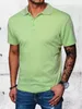 Dstreet Herren-T-Shirt mit Kragen Kechok grün XXL Produktbild-Vorschau 1