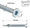 Selbstbohrende Schrauben WSDST-63070 Produktbild-Vorschau 3