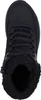 A top-down view of a black Skechers boot. Voir les images du produit