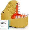 LUMALAND Animal Line Kindersitzsack Dino - Senfgelb Produktbild-Vorschau 1