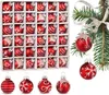 BRUBAKER 36-teiliges Set Weihnachtskugeln mit 3 cm Produktbild-Vorschau 1