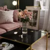 YOSHI GLASS 2 in1 Couchtisch mit Glasplatte Gold matt / Produktbild-Vorschau 3