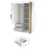 A technical drawing of a wardrobe with dimensions shown. Produktbild-Vorschau