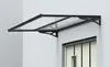 TrendLine Vordach Bordeaux Aluminium schwarz 140 x 90 x Produktbild-Vorschau 2