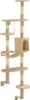 vidaXL Wandkratzbaum mit Sisal-Kratzsäulen 194 cm Beige Produktbild-Vorschau 3