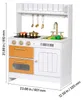 Cuisine jouet VEVOR pour enfants, cuisine réaliste en bois Voir les images du produit 9