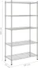 vidaXL Regál s 5 policemi 90x35x180 cm chrom 250 kg Náhled obrázku produktu 7