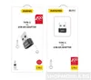 DUDAO L16AC USB-C to USB adapter, USB A, USB C, Grau Produktbild-Vorschau 13