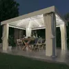 vidaXL Pavillon mit Vorhängen & LED-Lichterketten 4x3 m Produktbild-Vorschau 2