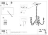 Instructional diagram for assembling a chandelier. Produktbild-Vorschau