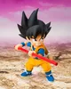 A Dragon Ball Z action figure of Son Goku as a child, holding a red staff. Produktbild-Vorschau