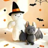 Halloween Plüschtier Set Kaninchen Krähe Geist Fledermaus Produktbild-Vorschau 5