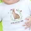 Mr. & Mrs. Panda  T-Shirt Hase Sitzen 6. - 12. Monat - Weiß Produktbild-Vorschau 4