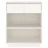 vidaXL Mobile laterale bianco 60x34x75 cm in legno di pino Anteprima dell’immagine prodotto 5