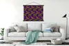 MuchoWow® Textilposter Tiermuster - Panther - Neon 120x90 Produktbild-Vorschau 3