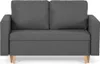 2-Sitzer-Sofa mit Schlaffunktion KEN - Hellgrau Produktbild-Vorschau 1