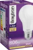 A product box for an LED light bulb, showing the bulb on the right side and packaging details on the left. Produktbild-Vorschau