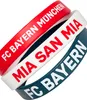 FC Bayern München Armband 3er Set rot weiß navy mia san mia Produktbild-Vorschau 3
