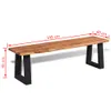 Panca in legno massiccio di acacia 145 cm Anteprima dell’immagine prodotto 6
