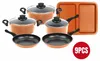 Herzberg HG-04838: 9 Pieces of Non-Stick Copper Cookware Voir les images du produit 4