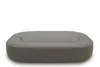 A gray sofa on a white background. Produktbild-Vorschau
