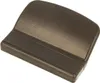 A close-up, studio shot of a brown plastic door handle on a white background. Produktbild-Vorschau