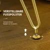 Sgabello HOMCOM, panca imbottita con aspetto vellutato, Anteprima dell’immagine prodotto 7