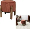 HowHomely | Sgabello - Sgabello imbottito - 35 x 35 x 35 cm Anteprima dell’immagine prodotto 6
