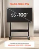 A TV stand with a TV mounted on it, in a room setting. Anteprima dell’immagine prodotto