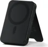 A black Satechi magnetic power bank with a stand function is shown against a white background. Produktbild-Vorschau